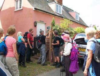 Way marking at Stoke by Nayland 2014